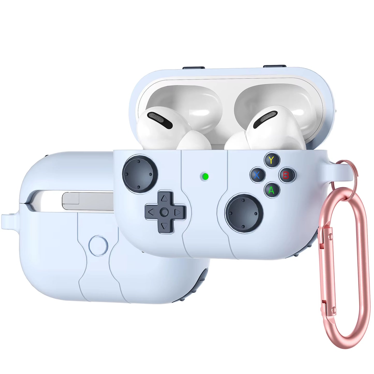 2024 Gameboy-Inspired Soft Protector Cases for AirPods Pro 2 - Fun 3D Gamepad Design for AirPods 1/2/3