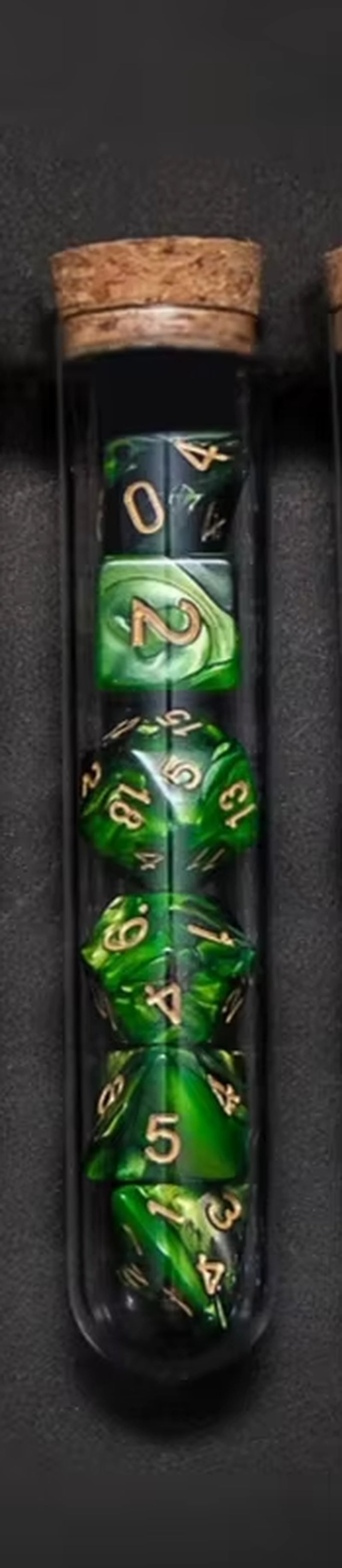 7-Piece Transparent Polyhedral D&D Dice Set - Perfect for RPGs and Tabletop Games!