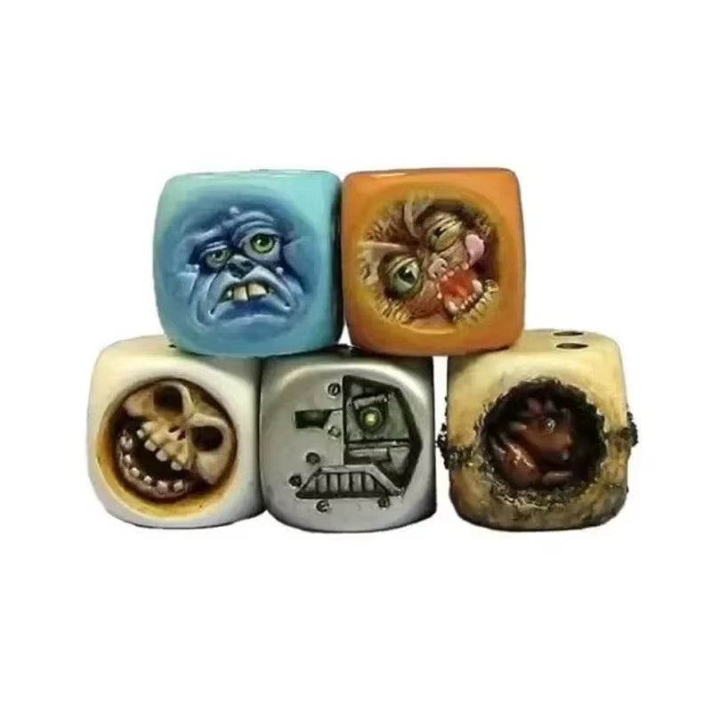 Funny Face Resin Monster Dice Set - ترد ستة أوجه بتصميم وحوش