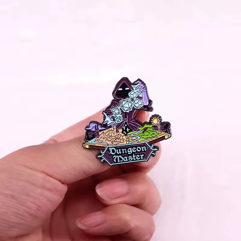 D&D Enamel Pins - Brooches for Backpack Accessories & Gifts - دبابيس دي اند دي