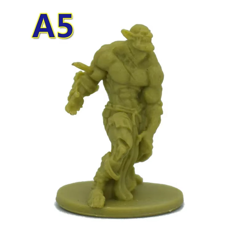 TRPG Board Game Zombicide Miniature Green Horde Heroes Survivors Warrior Knight Priest Dwarf Warlock Orc Fantasy Zombies Figures