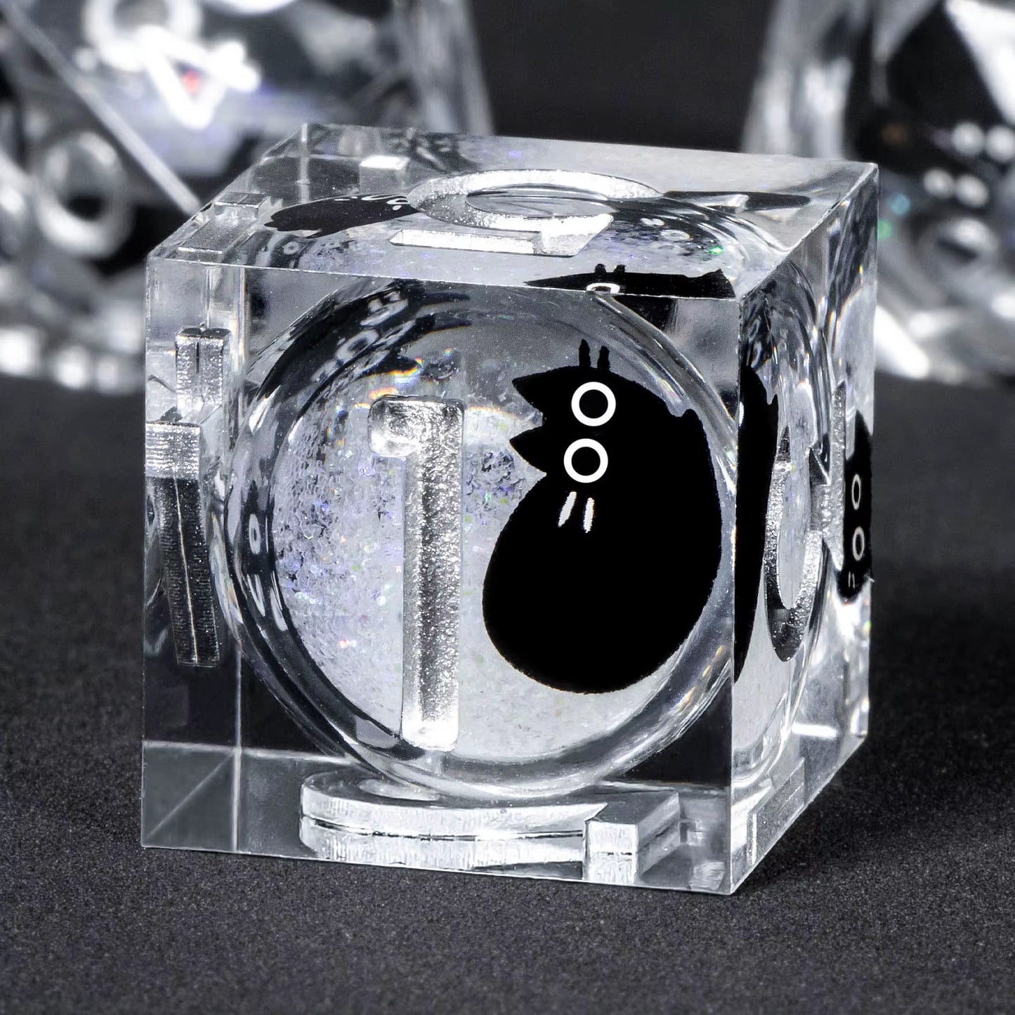 Liquid Core Resin Dice Set for D&D - Sharp Edge Polyhedral Dice - نرد دي اند دي