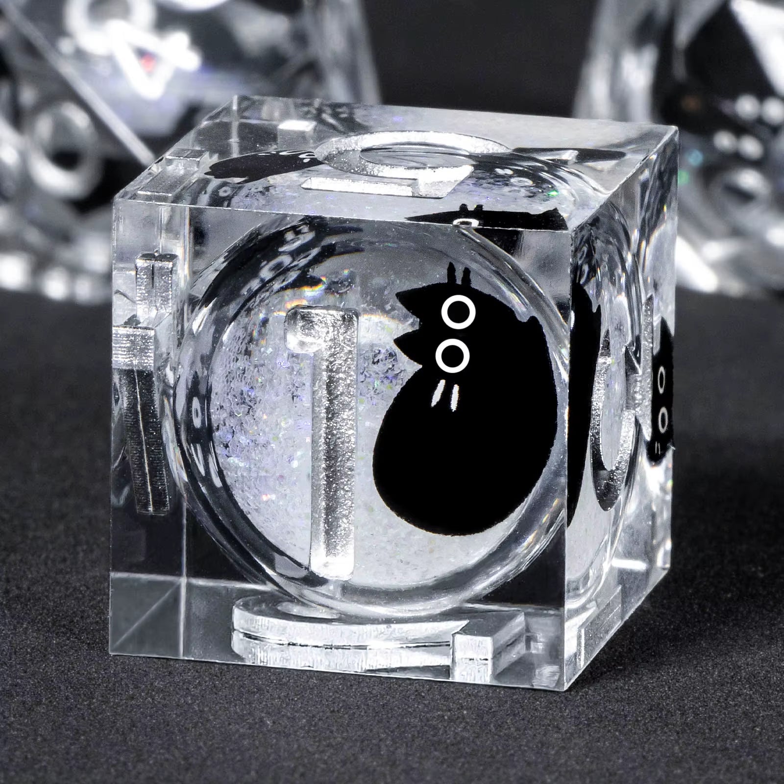 Liquid Core Resin Dice Set for D&D - Sharp Edge Polyhedral Dice - نرد دي اند دي