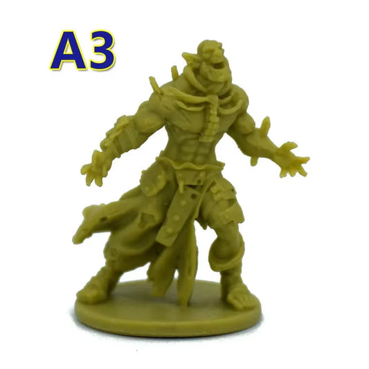 TRPG Board Game Zombicide Miniature Green Horde Heroes Survivors Warrior Knight Priest Dwarf Warlock Orc Fantasy Zombies Figures