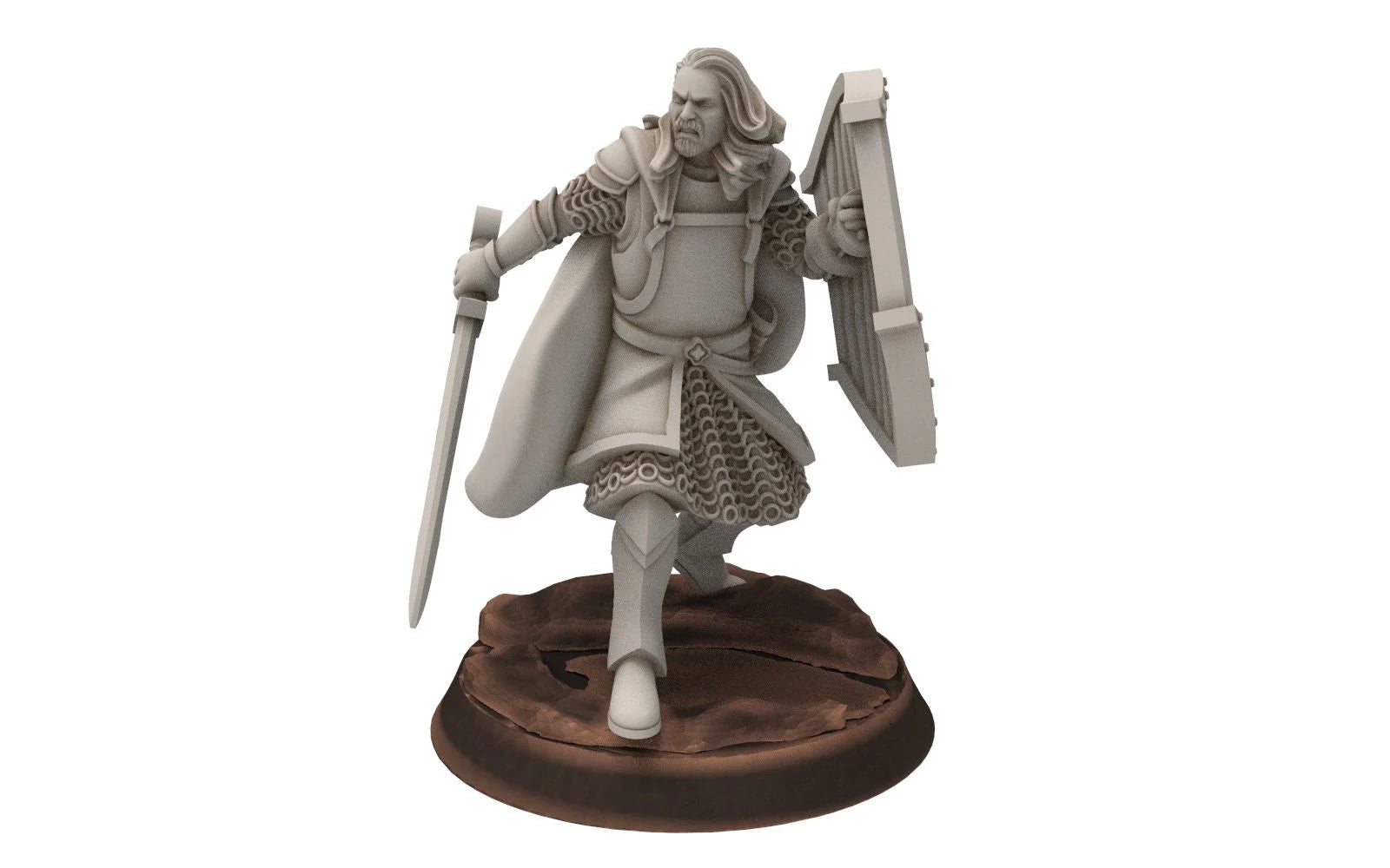 Gandor: Old Captain Hight Human Miniature for Wargames & D&D - Davale Miniatures - مجسم صغير لألعاب الطاولة