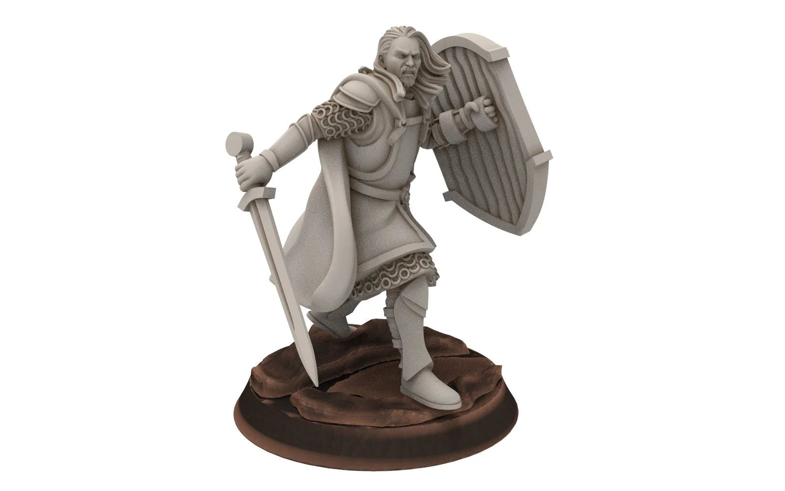 Gandor: Old Captain Hight Human Miniature for Wargames & D&D - Davale Miniatures - مجسم صغير لألعاب الطاولة