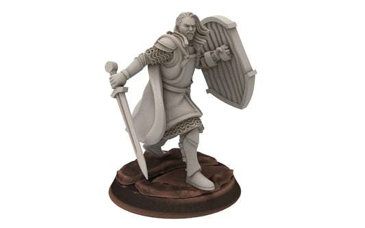 Gandor: Old Captain Hight Human Miniature for Wargames & D&D - Davale Miniatures - مجسم صغير لألعاب الطاولة