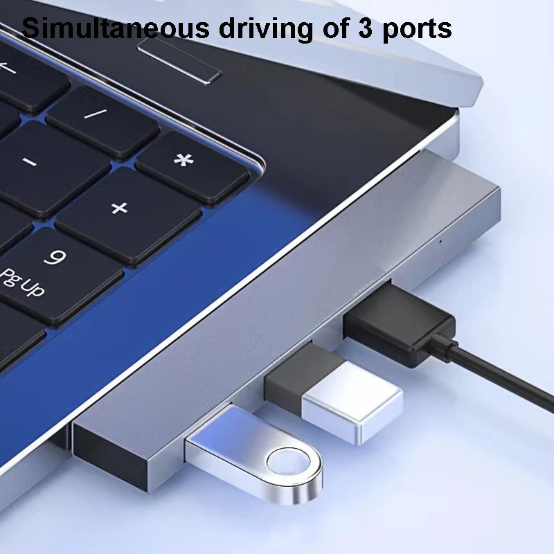 Ultimate 4-In-1 USB C Hub - 60W PD, Multi-Port Splitter for MacBook Pro, Lenovo, Xiaomi & More!