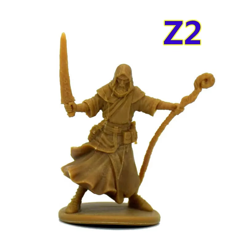 TRPG Board Game Zombicide Miniature Green Horde Heroes Survivors Warrior Knight Priest Dwarf Warlock Orc Fantasy Zombies Figures