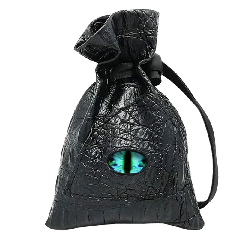 Premium PU Leather Drawstring Dice Bag - Perfect for DND, Tarot Cards, Jewelry & Accessories Storage