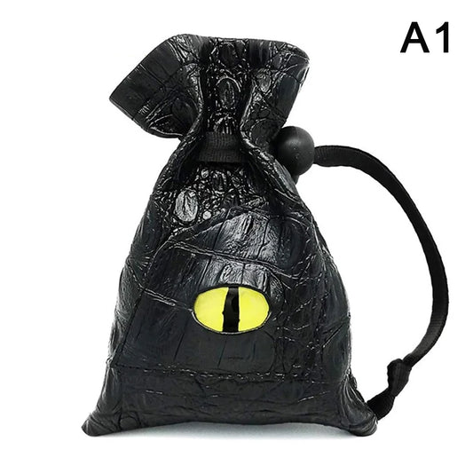 Premium PU Leather Drawstring Dice Bag - Perfect for DND, Tarot Cards, Jewelry & Accessories Storage