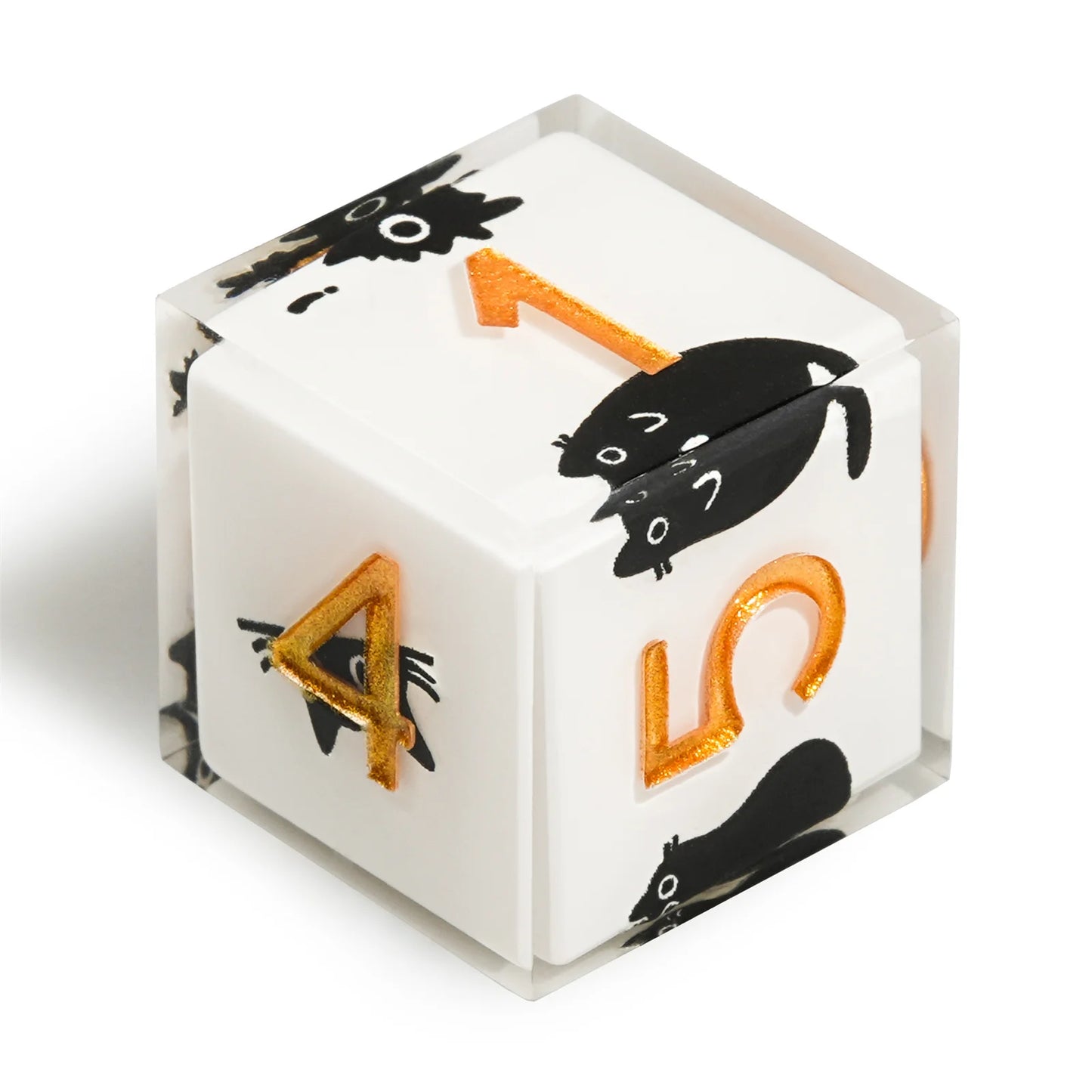 Watermelon Series Milk Cat Resin Dice Set - 1-7 Pcs Polyhedral D&D Dice with Box for Dungeons and Dragons