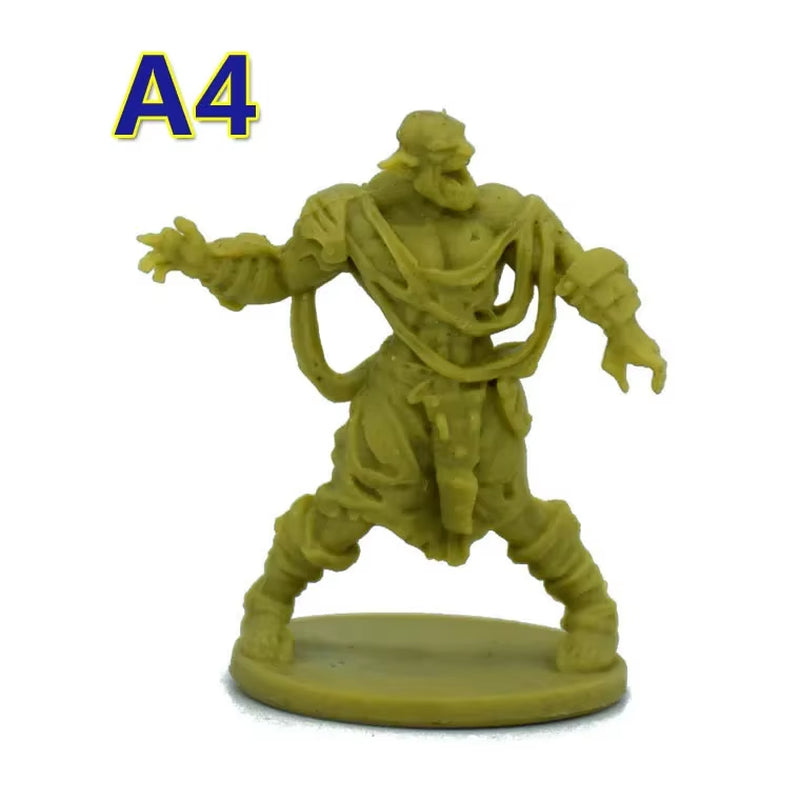 TRPG Board Game Zombicide Miniature Green Horde Heroes Survivors Warrior Knight Priest Dwarf Warlock Orc Fantasy Zombies Figures