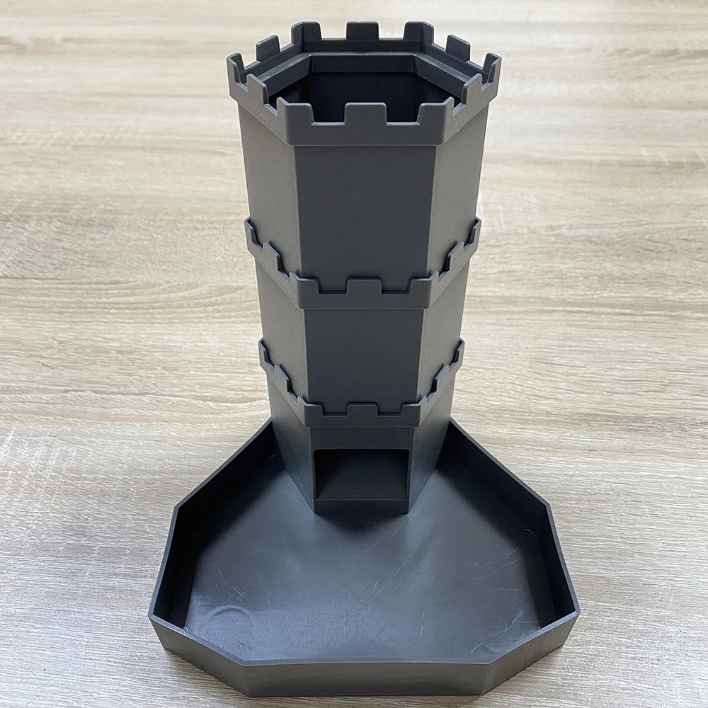 Bricks Castle Dice Tower Dice Rolling Tray Tower - Perfect for D&D Game RPG and Tabletop Gaming Best Gift