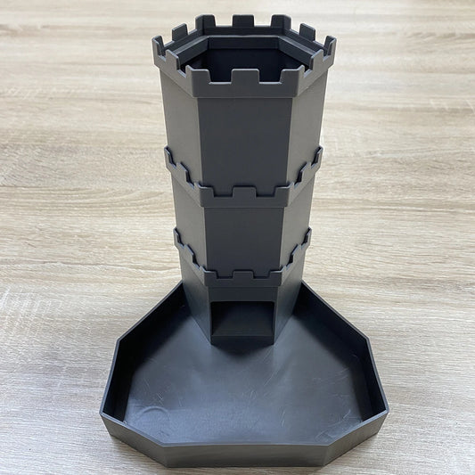 Bricks Castle Dice Tower Dice Rolling Tray Tower - Perfect for D&D Game RPG and Tabletop Gaming Best Gift