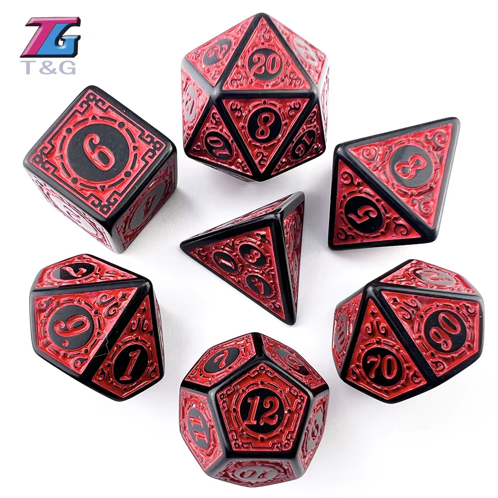 Premium Polyhedral D&D Dice Set - نرد دي اند دي