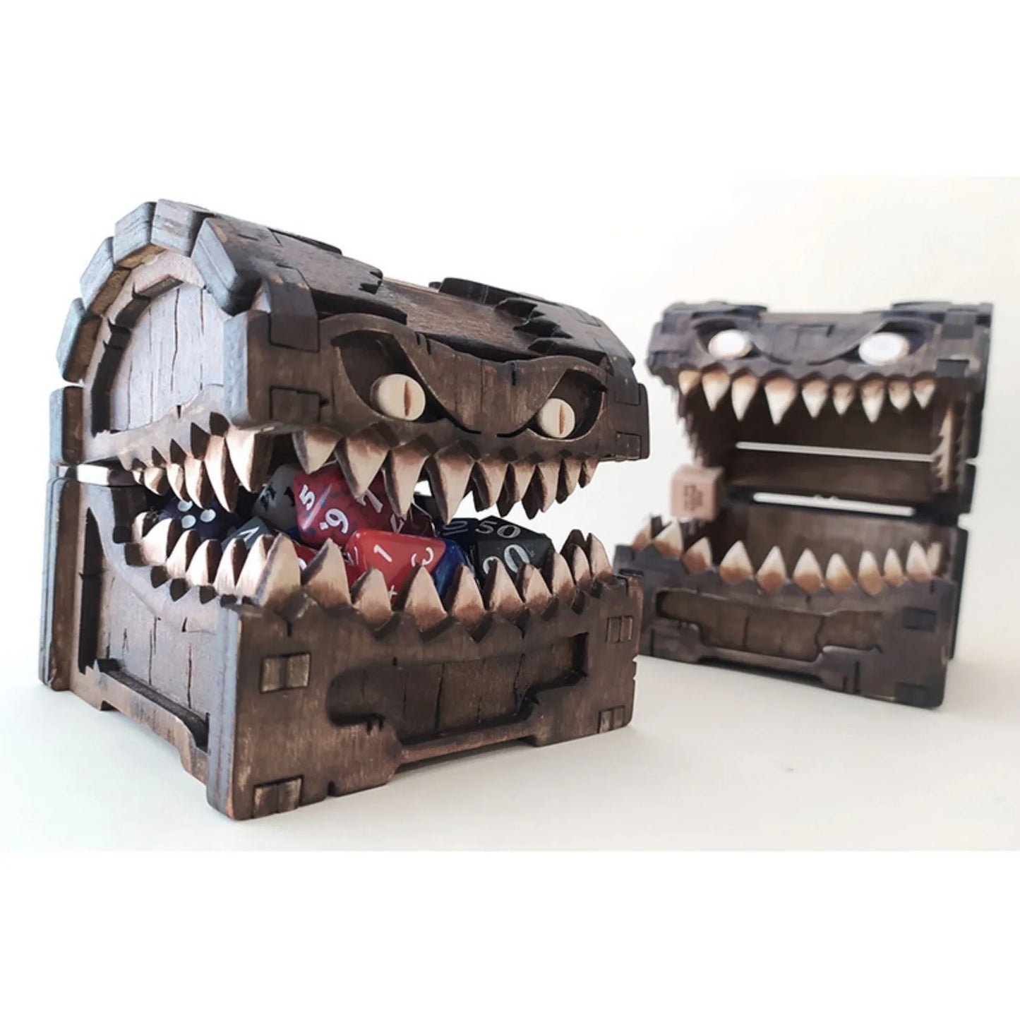 Dungeons & Dragons Treasure Chest - Multi-Functional Monster Figure, Dice Storage, and Collectible Display Box