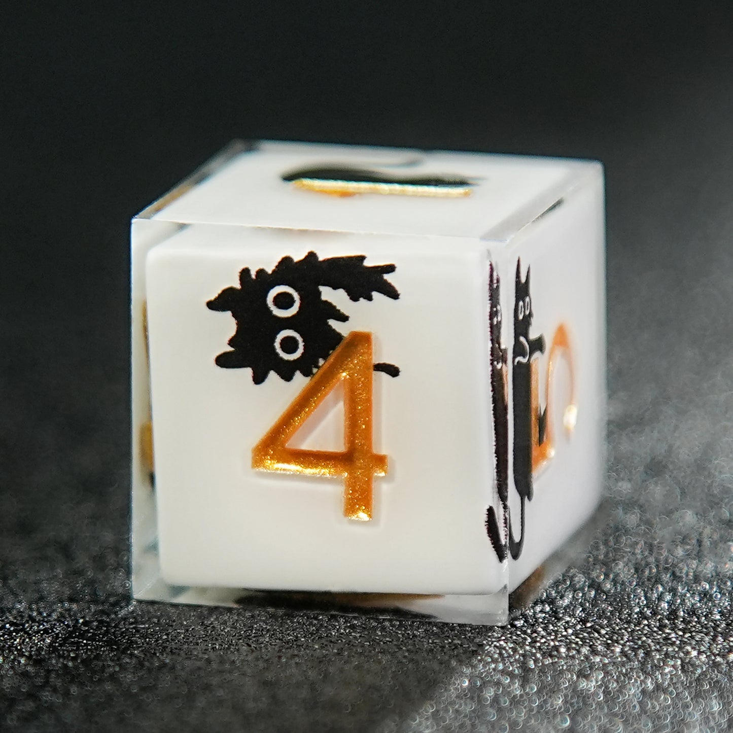 Watermelon Series Milk Cat Resin Dice Set - 1-7 Pcs Polyhedral D&D Dice with Box for Dungeons and Dragons