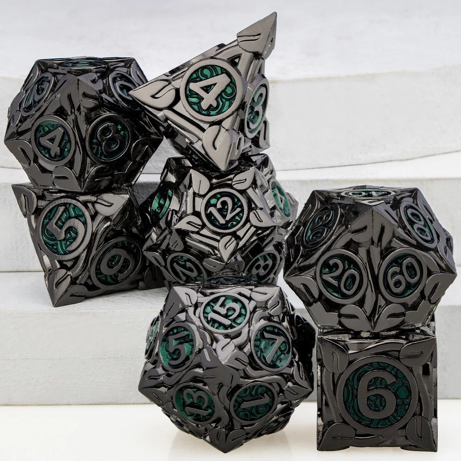 Tree Root Dnd Metal Dice Set Red D+D Polyhedral Dice for D Dnd D Dungeon and Dragon Pathfinder Role Playing Game Heavy D20 Dice