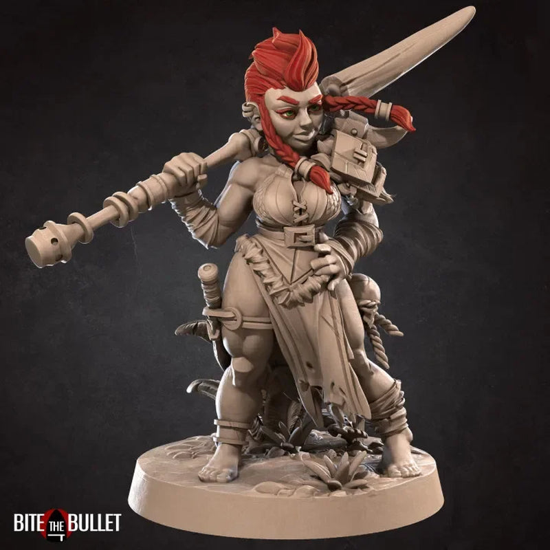 Miniature Resin Model Amazon Queen Knight, Dwarf, Orc Dnd Board Game War Chess Model Unpainted