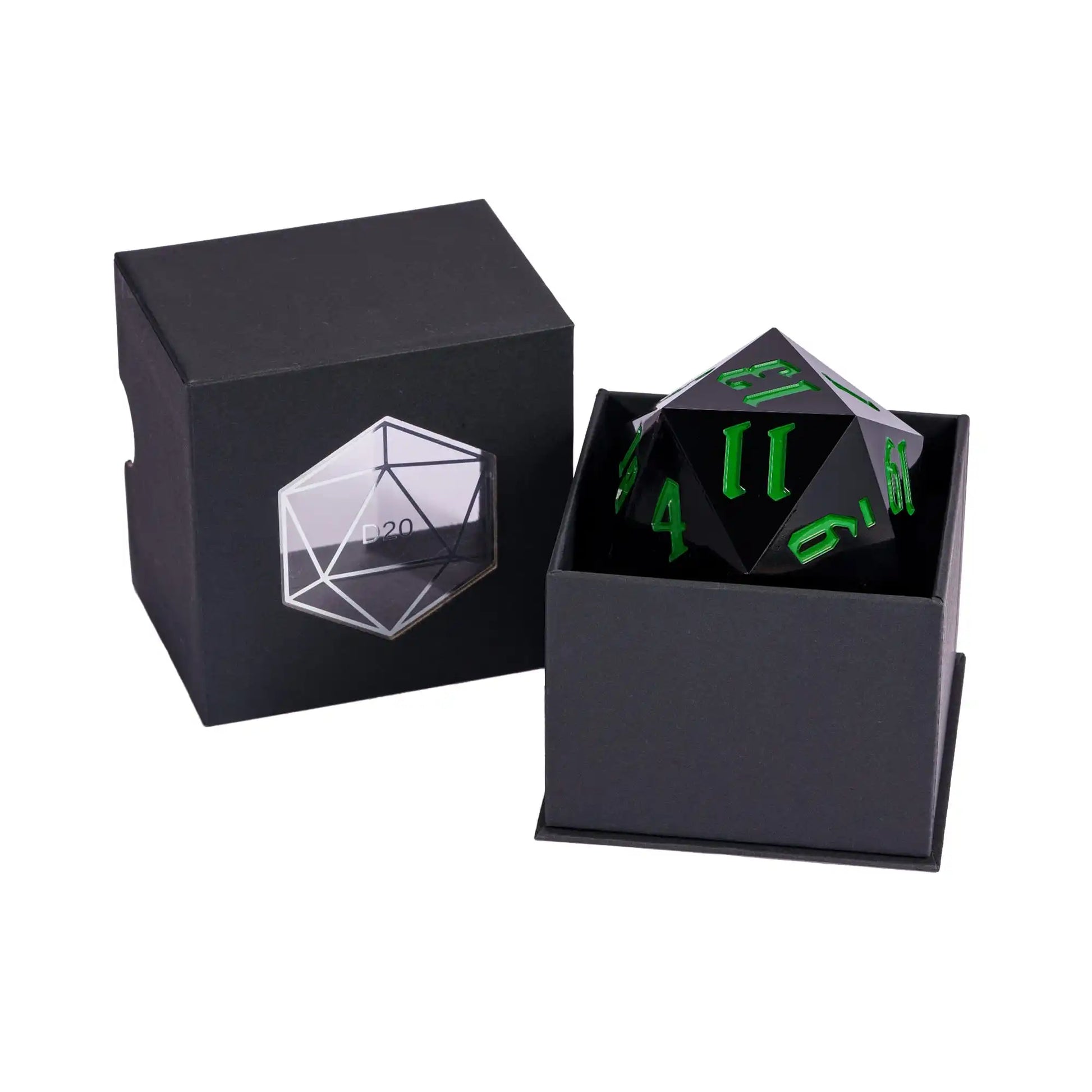 Poludie 1Pc Crystal 55Mm D20 Dice 20 Sides Large Size Polyhedral Dice for Role-Play Game D&D Bar Pub Party RPG Board Games