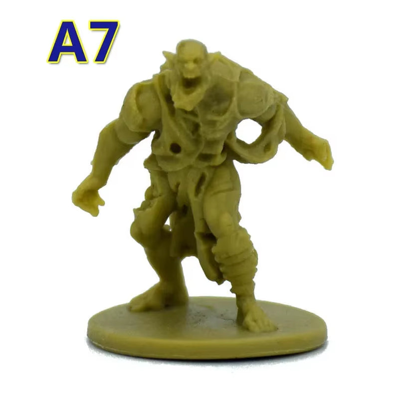 TRPG Board Game Zombicide Miniature Green Horde Heroes Survivors Warrior Knight Priest Dwarf Warlock Orc Fantasy Zombies Figures