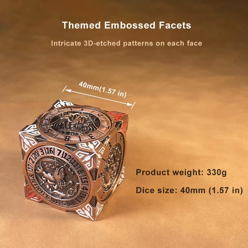 7-in-1 Metal D&D Dice Set - نرد دي اند دي معدني