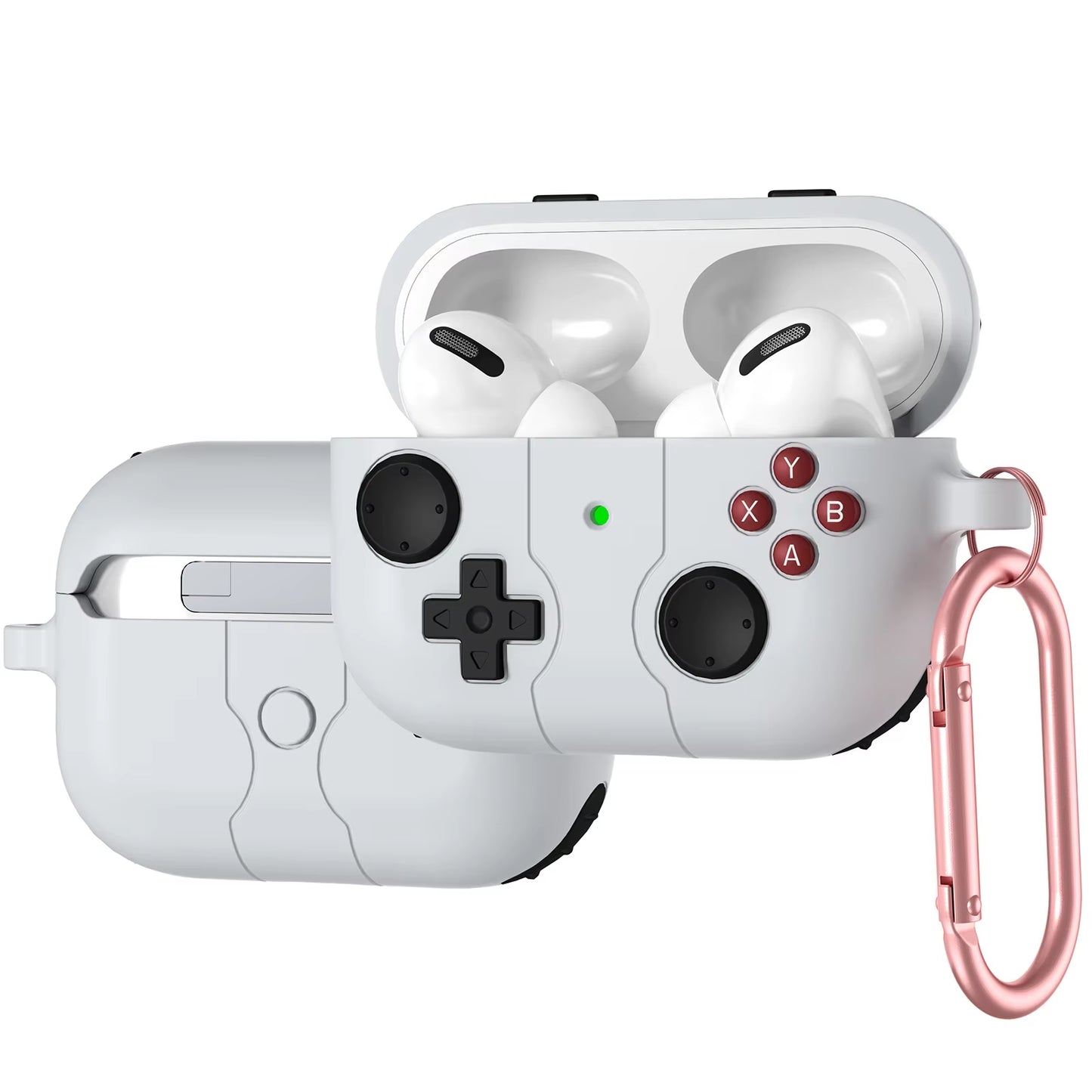 2024 Gameboy-Inspired Soft Protector Cases for AirPods Pro 2 - Fun 3D Gamepad Design for AirPods 1/2/3