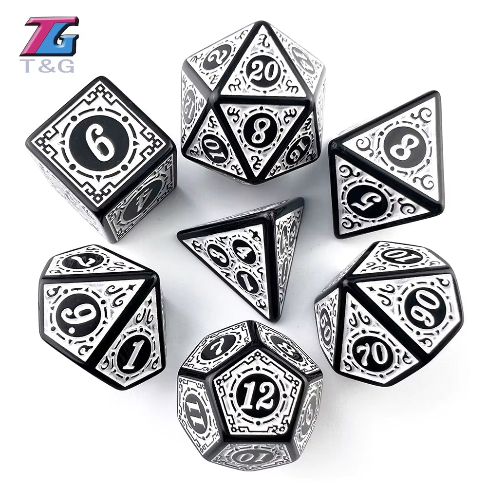 Premium Polyhedral D&D Dice Set - نرد دي اند دي