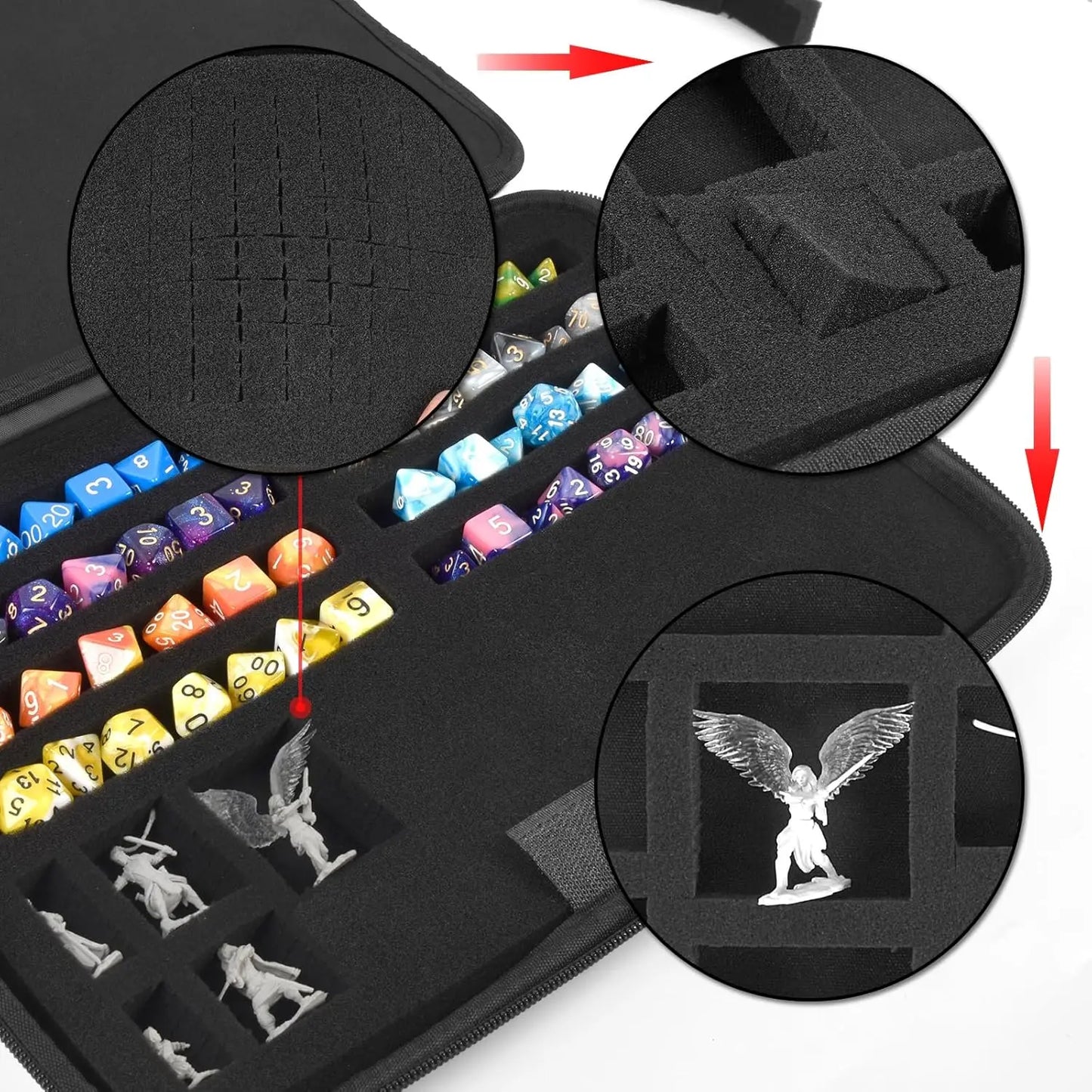Premium Dice Tray Box for D&D - Stylish Storage & Rolling Solution for Your RPG Adventures!