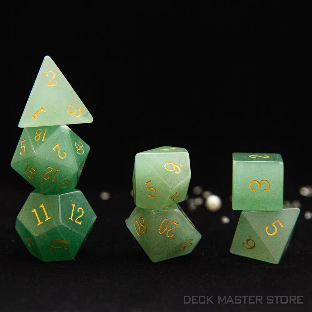 Full Set Polyhedral Dice Set Gemstone D&D Dice Set - نرد دي اند دي