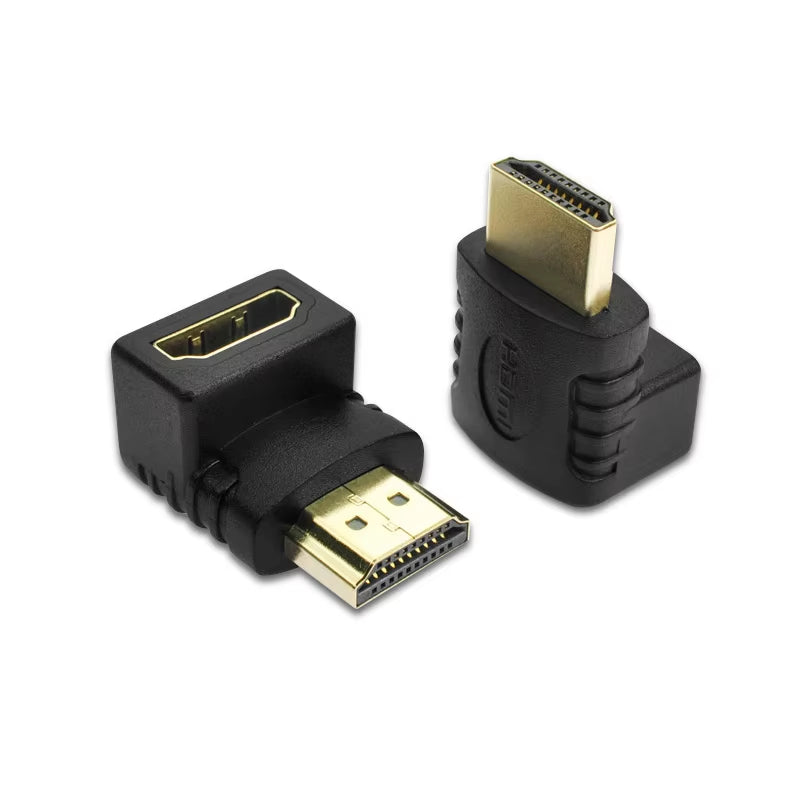 Hdmi-Compatible 90 Degree Right-Angle Adapter HDMI 270 Degree HDMI Male to Female HDMI Elbow Connector