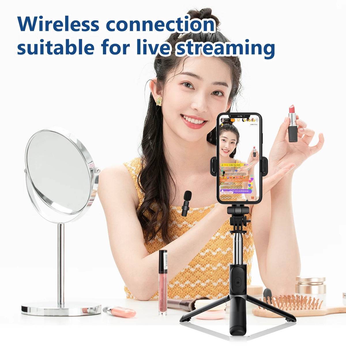 Premium Type C Wireless Lavalier Microphone - Compact Mini Mic for Android Live Streaming, Gaming & Interviews