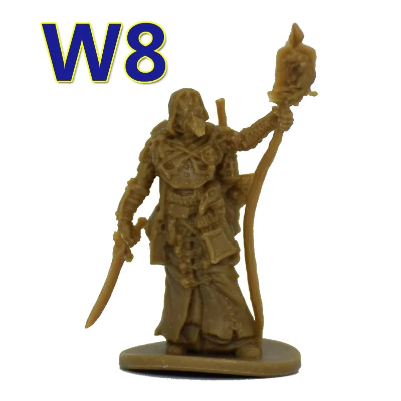 TRPG Board Game Zombicide Miniature Green Horde Heroes Survivors Warrior Knight Priest Dwarf Warlock Orc Fantasy Zombies Figures