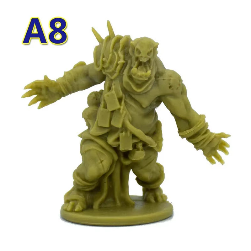 TRPG Board Game Zombicide Miniature Green Horde Heroes Survivors Warrior Knight Priest Dwarf Warlock Orc Fantasy Zombies Figures