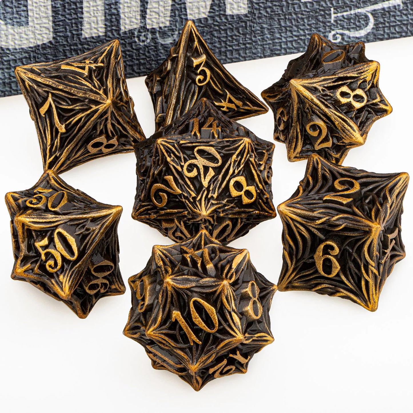 Tree Root Dnd Metal Dice Set Red D+D Polyhedral Dice for D Dnd D Dungeon and Dragon Pathfinder Role Playing Game Heavy D20 Dice