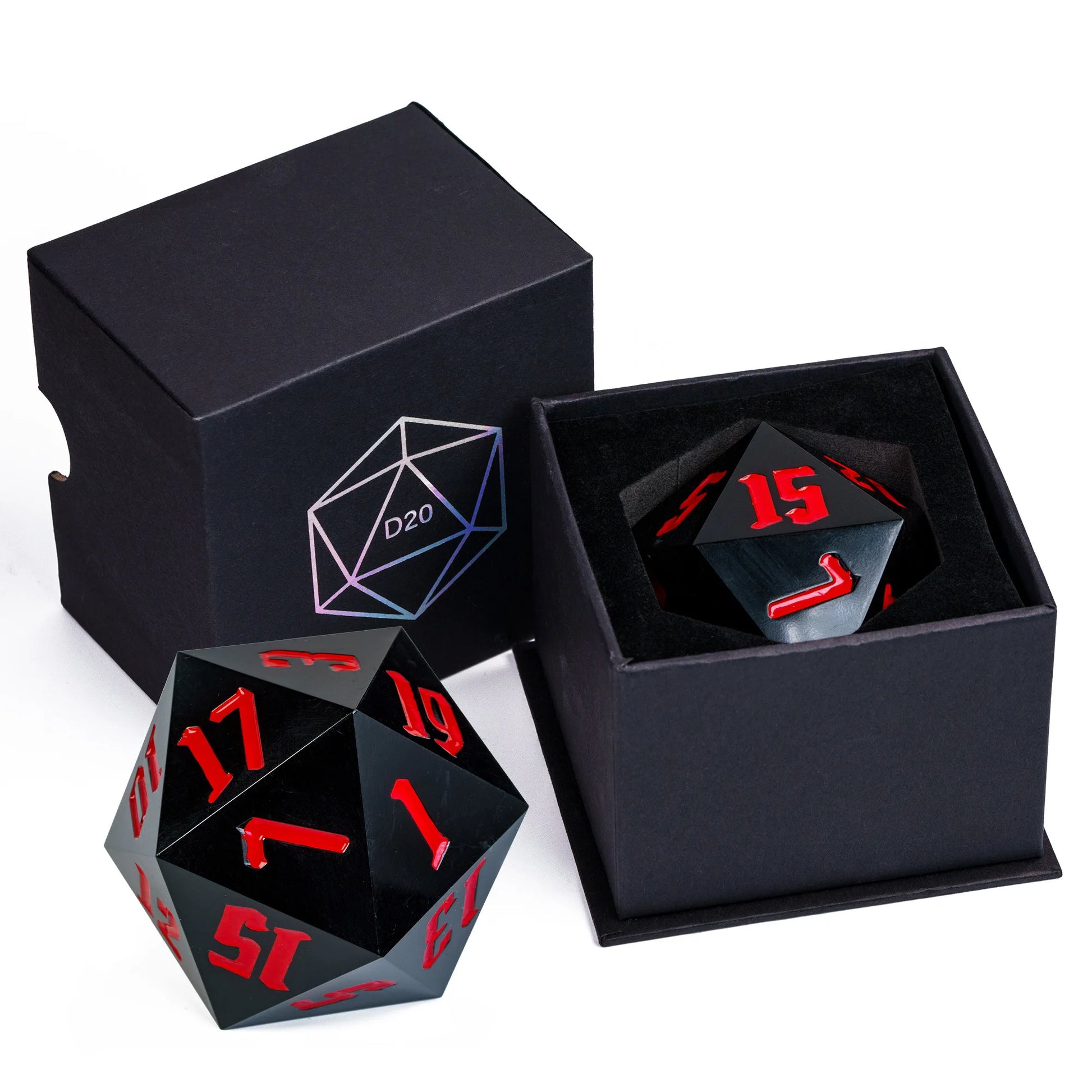Poludie 1Pc Crystal 55Mm D20 Dice 20 Sides Large Size Polyhedral Dice for Role-Play Game D&D Bar Pub Party RPG Board Games