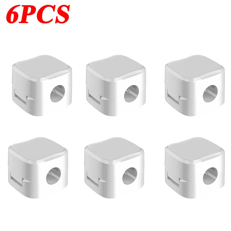 Magnetic Cable Clip - Adhesive Wire Organizer for Tidy Home & Office Desk Management