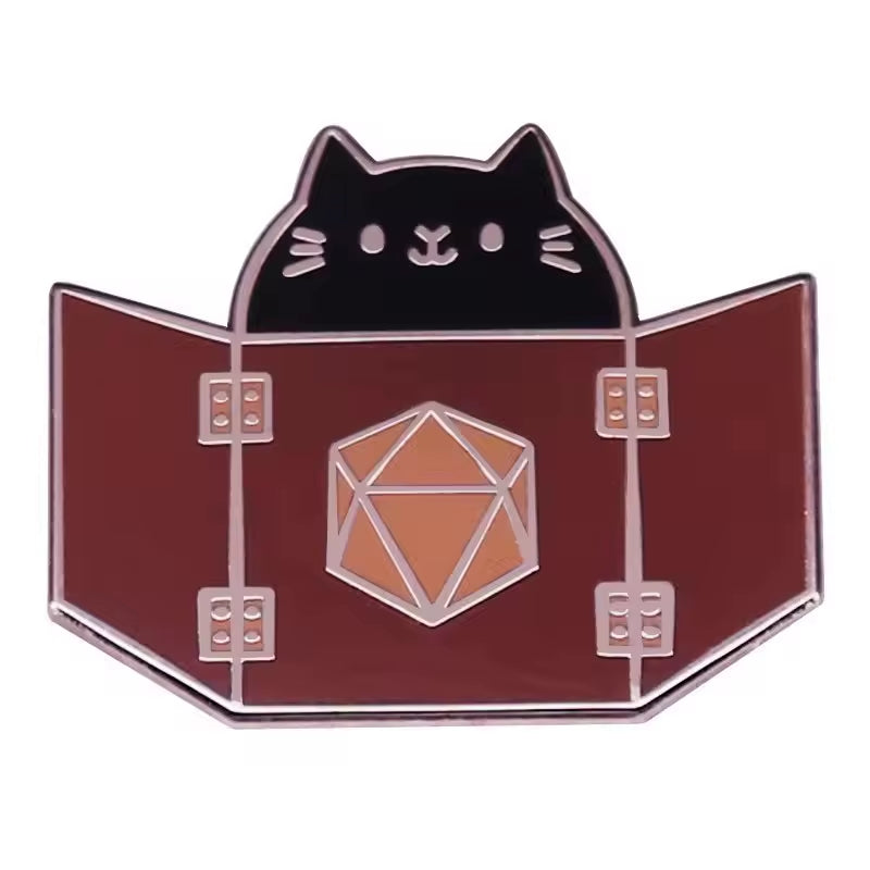 D&D Enamel Pins - Brooches for Backpack Accessories & Gifts - دبابيس دي اند دي
