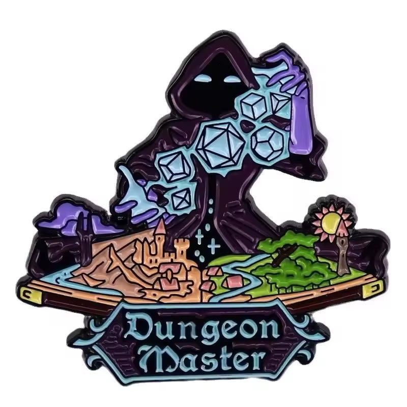 D&D Enamel Pins - Brooches for Backpack Accessories & Gifts - دبابيس دي اند دي