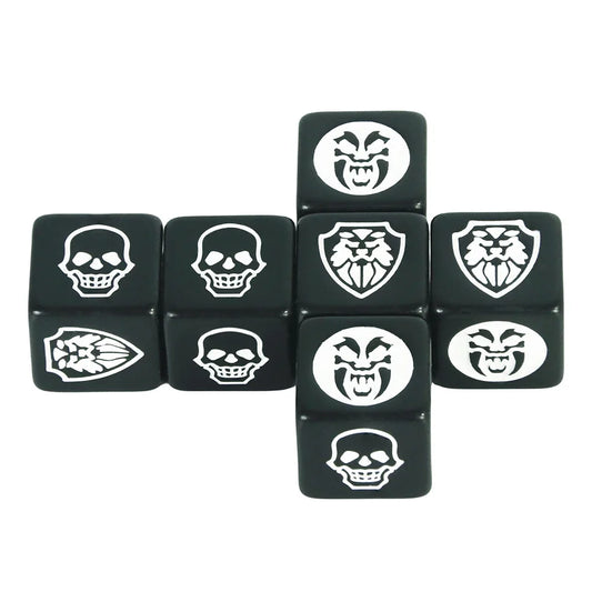 Vibrant 6-Piece D6 Dice Set for Tabletop Games - Colorful Transparent & Opaque Finishes! - نرد 6 قطع 