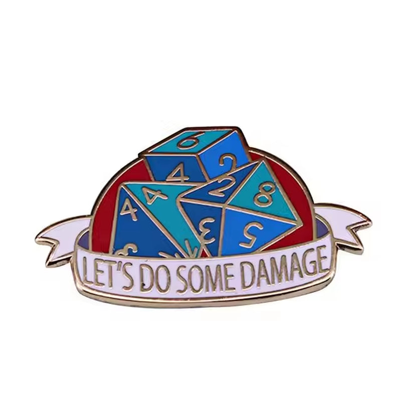 D&D Enamel Pins - Brooches for Backpack Accessories & Gifts - دبابيس دي اند دي
