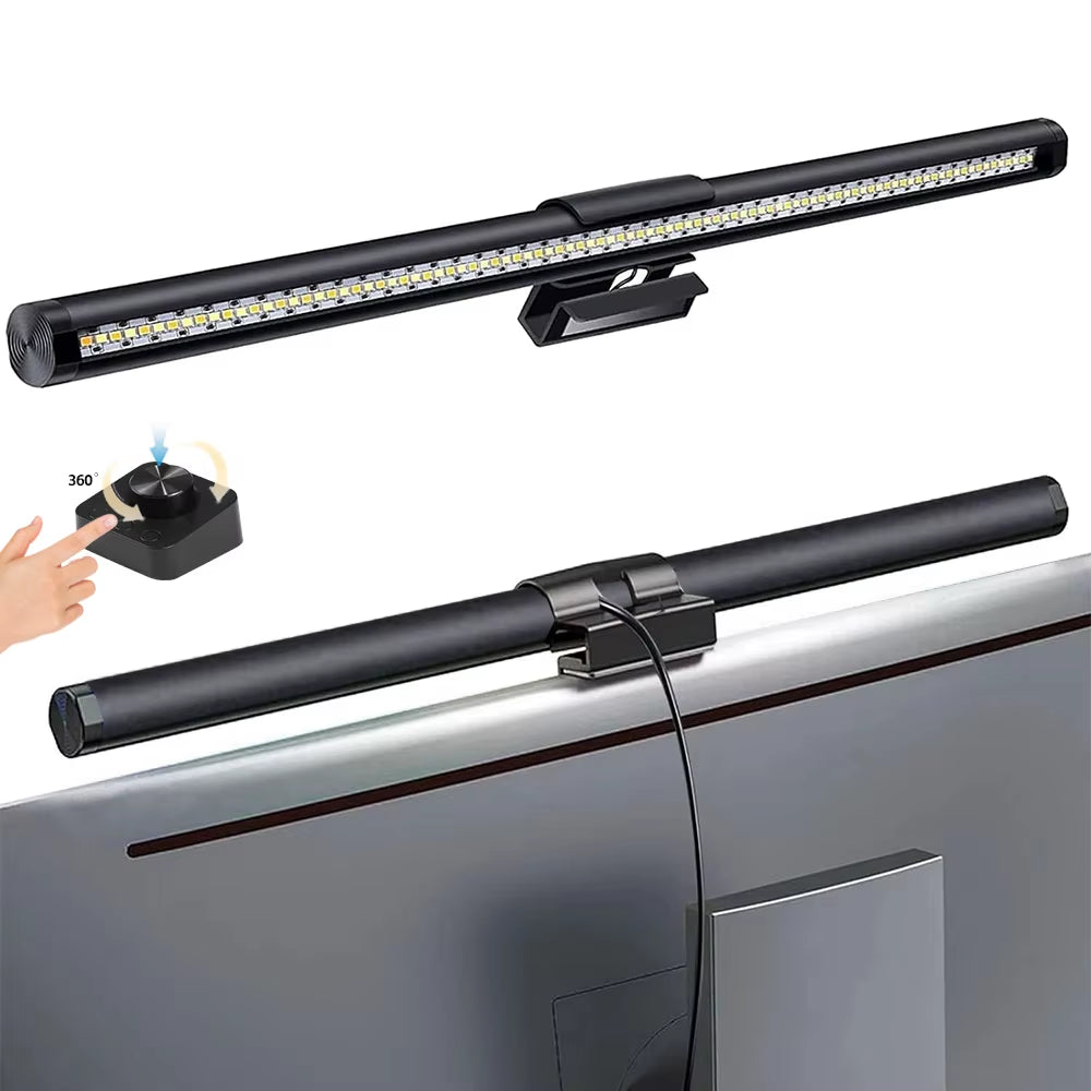 RGB LED Monitor Light Bar - Versatile Dimming Atmosphere Lamp for Work, Study, and Gaming - 44cm