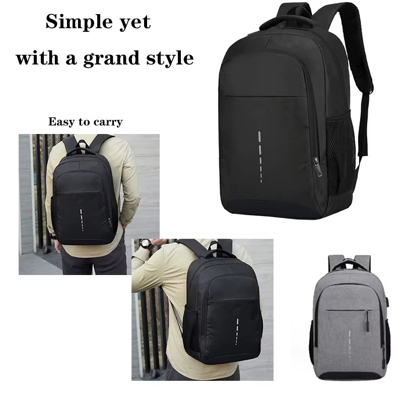 Neutral Backpack for Men and Women, Suitable as a School Bag or Travel Backpack, Available in Two Colors.