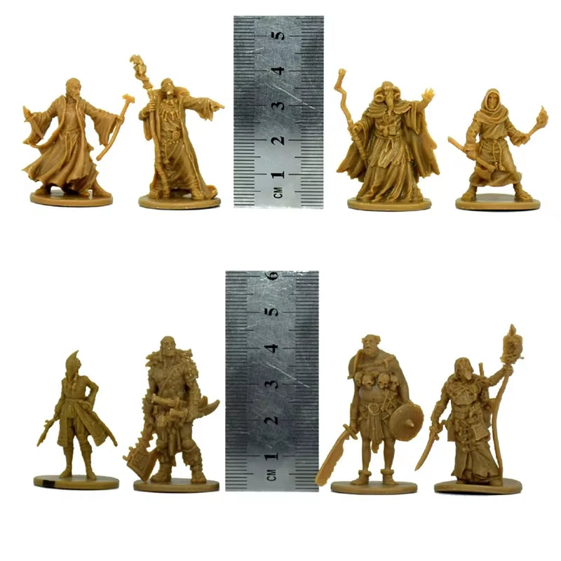 TRPG Board Game Zombicide Miniature Green Horde Heroes Survivors Warrior Knight Priest Dwarf Warlock Orc Fantasy Zombies Figures