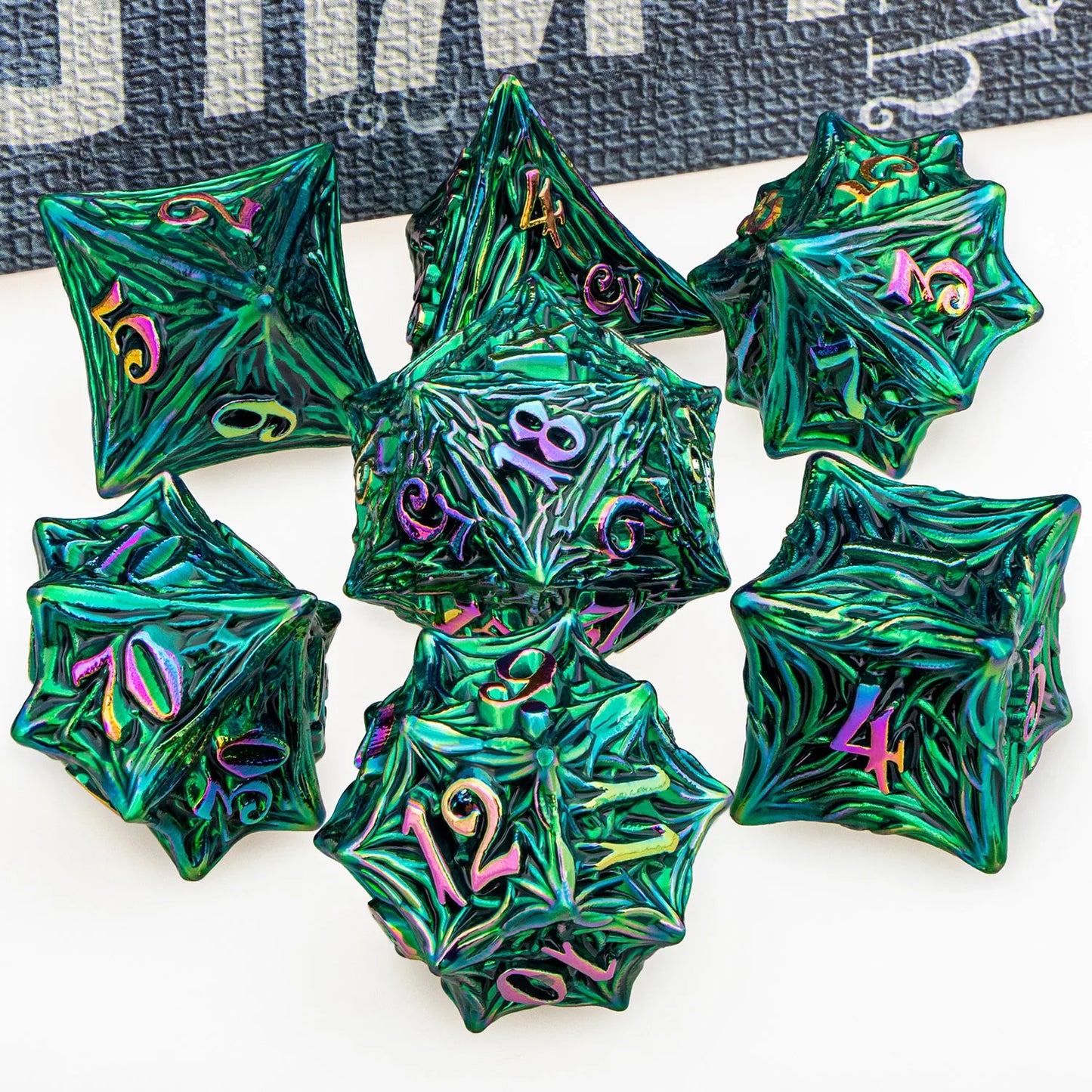 Tree Root Dnd Metal Dice Set Red D+D Polyhedral Dice for D Dnd D Dungeon and Dragon Pathfinder Role Playing Game Heavy D20 Dice