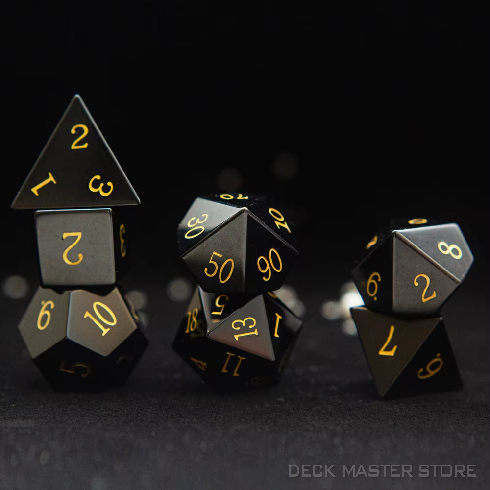 Full Set Polyhedral Dice Set Gemstone D&D Dice Set - نرد دي اند دي