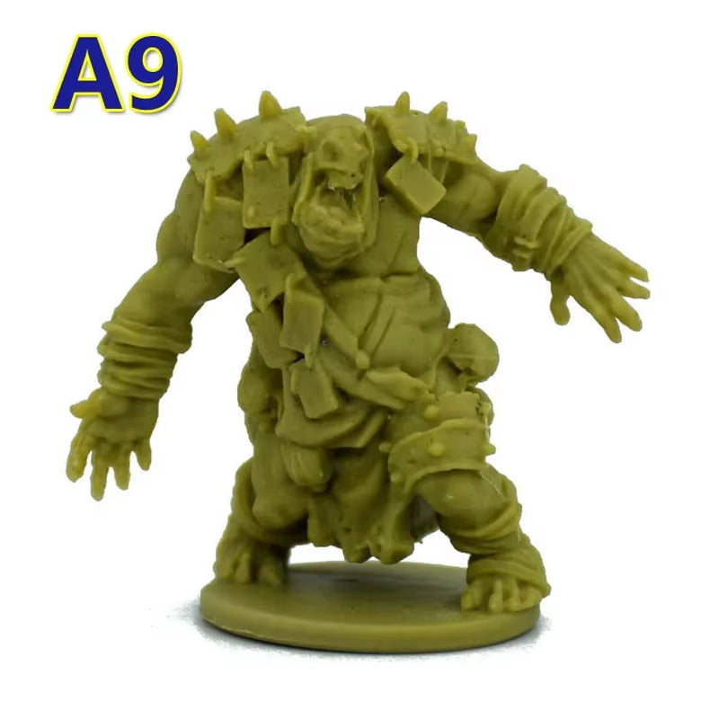TRPG Board Game Zombicide Miniature Green Horde Heroes Survivors Warrior Knight Priest Dwarf Warlock Orc Fantasy Zombies Figures