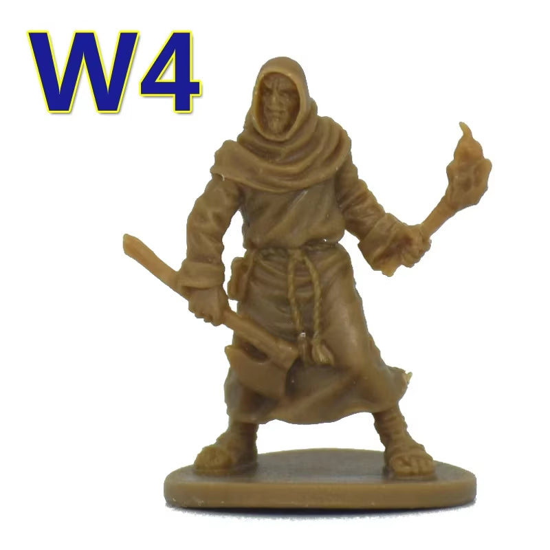 TRPG Board Game Zombicide Miniature Green Horde Heroes Survivors Warrior Knight Priest Dwarf Warlock Orc Fantasy Zombies Figures