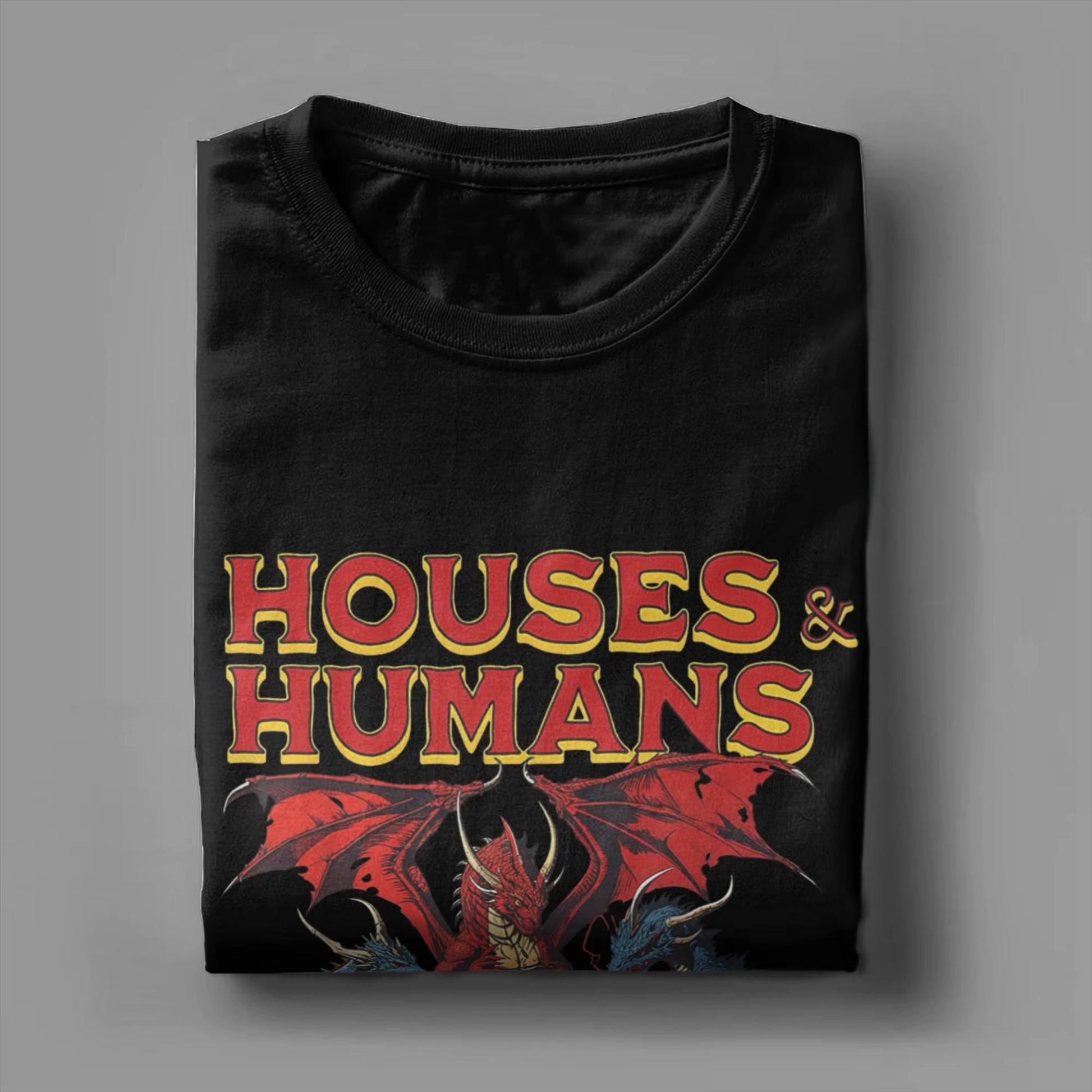 Retro 90s D&D T-Shirts for Men - Pure Cotton Short Sleeve - تيشرتات دي اند دي قطنية